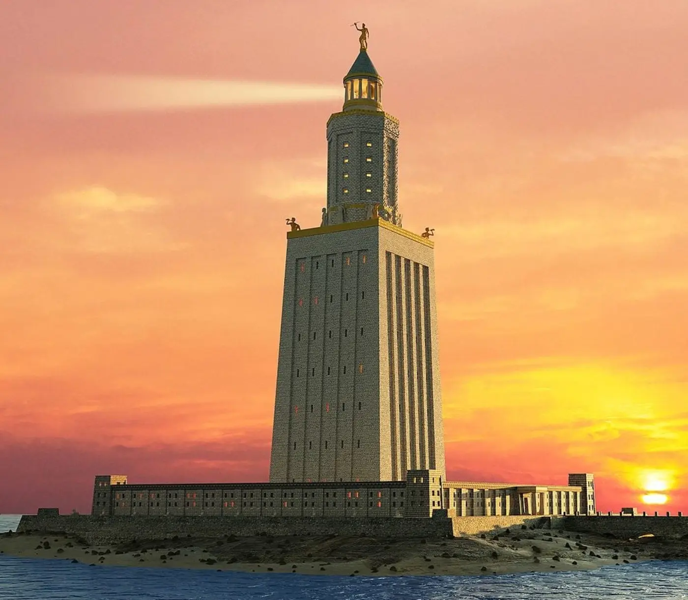 lighthouse of alexandria rises again as giant blocks resurface after 2000 years