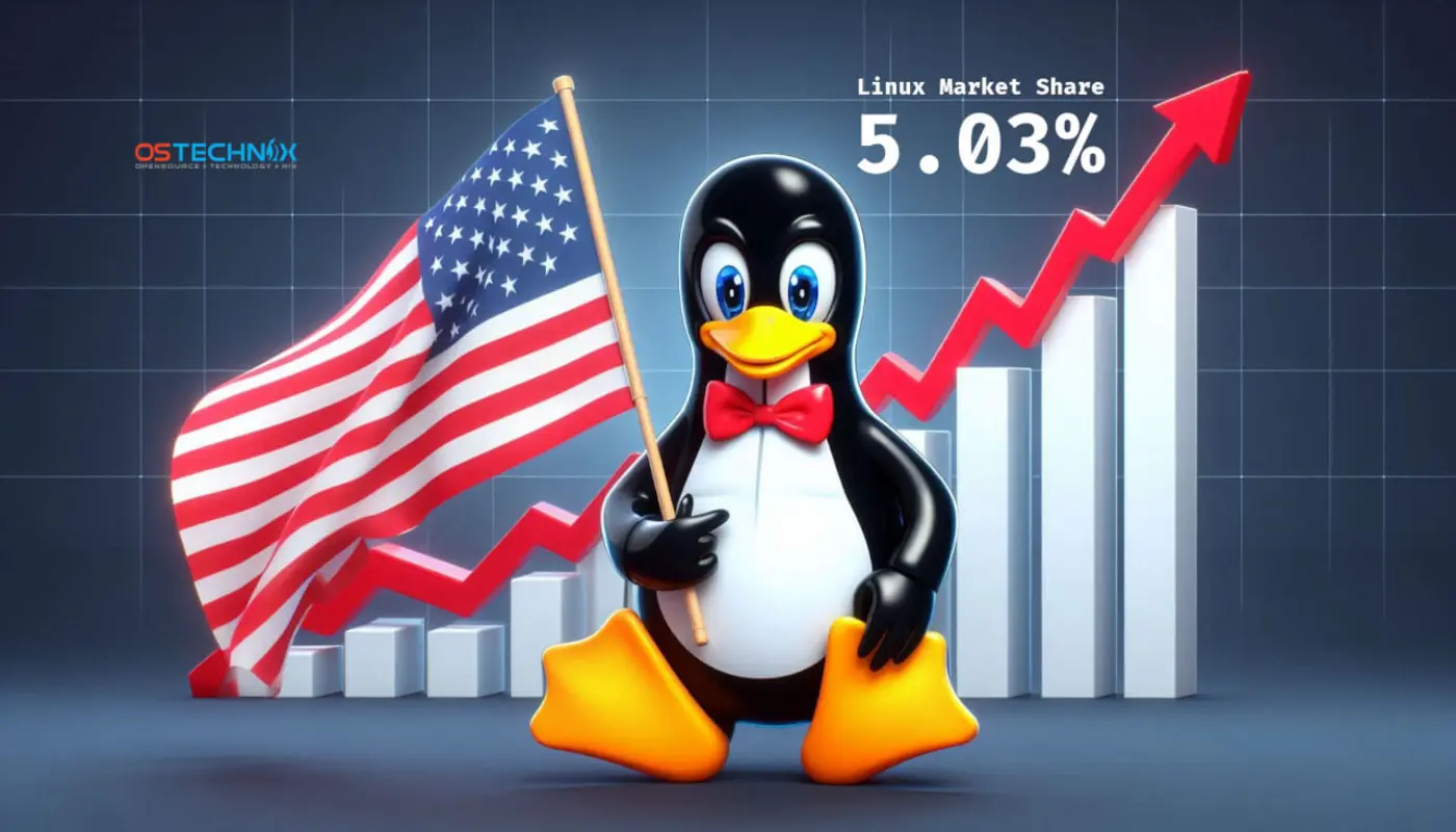 linux reaches 5 desktop market share in usa