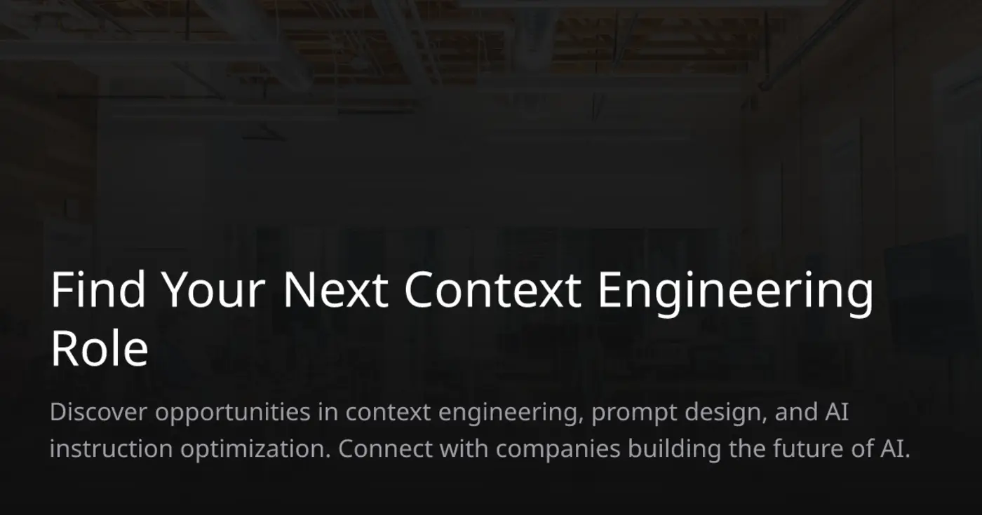 show hn context engineering job board
