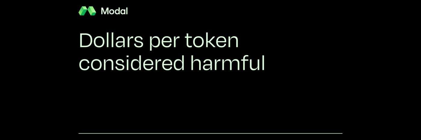 dollars per token considered harmful