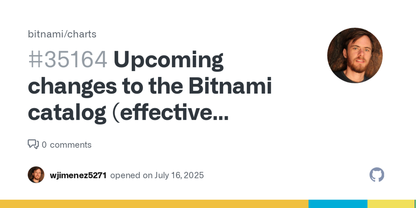 broadcom to discontinue free bitnami helm charts