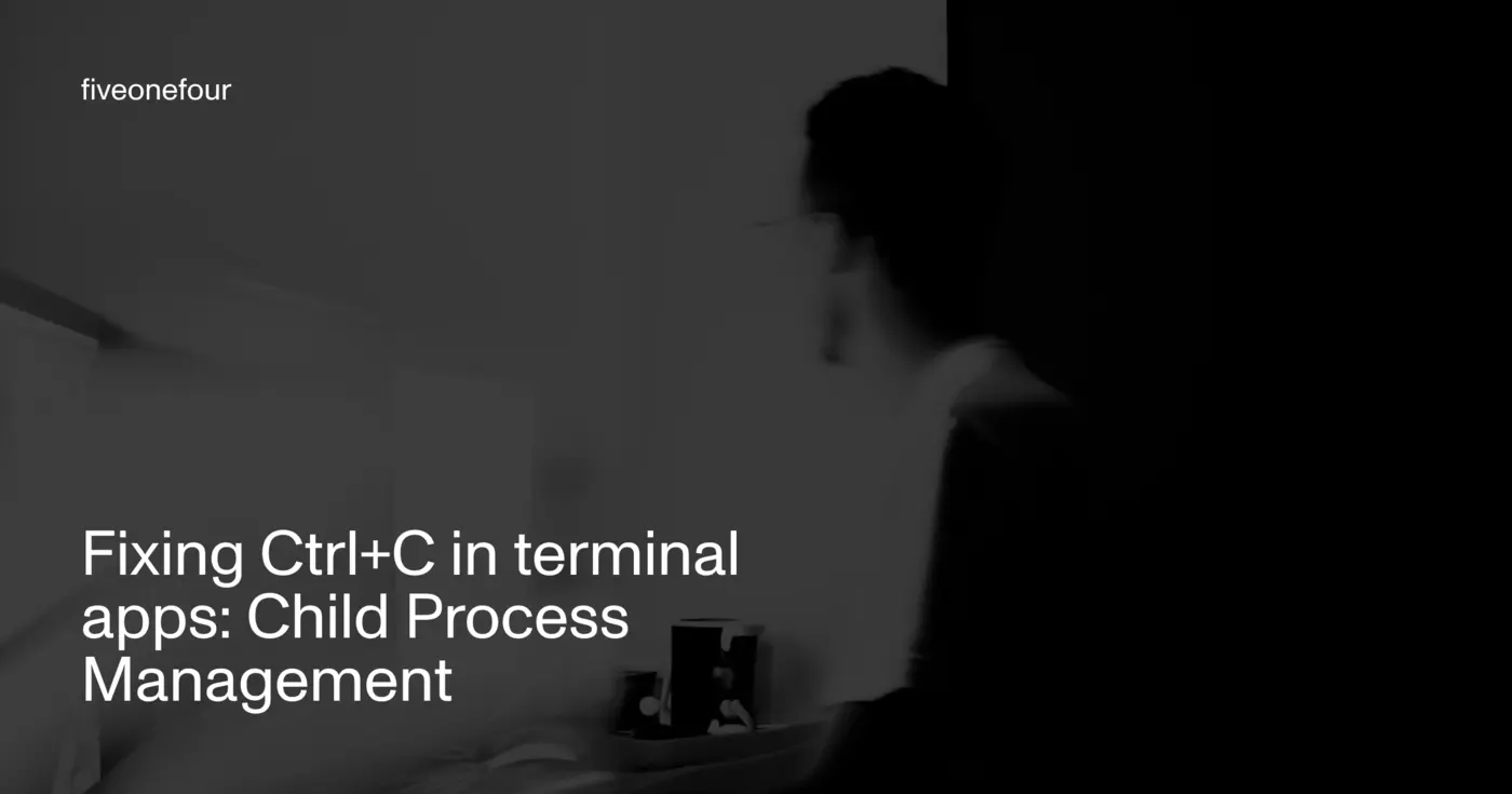 poor child process management in rust terminal apps leads to terminal corruption