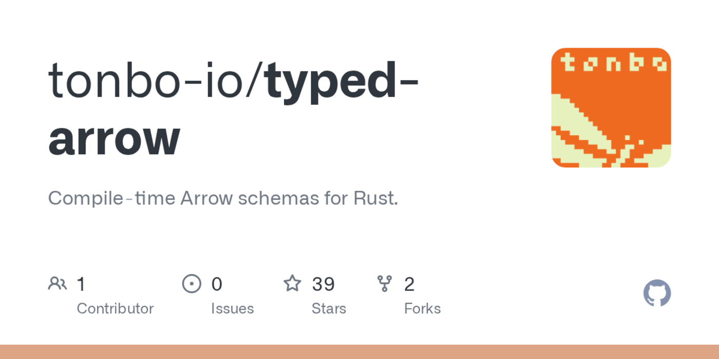 show hn typedarrow compiletime arrow schemas for rust