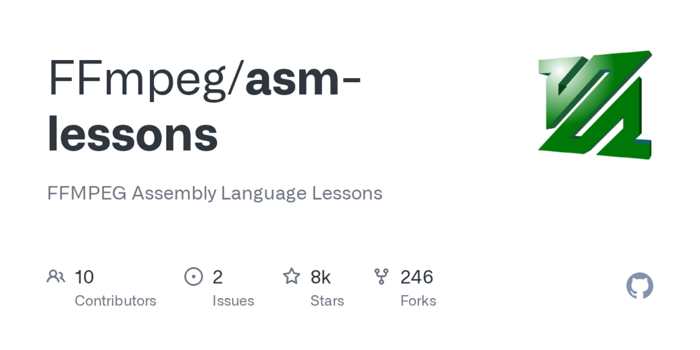 ffmpeg assembly language lessons