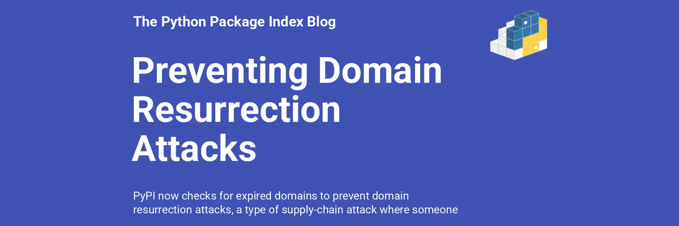pypi preventing domain resurrection attacks