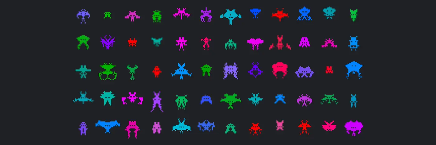 how to draw a space invader