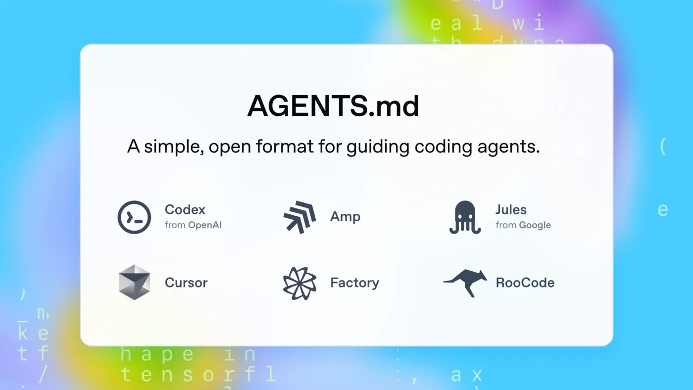 agentsmd open format for guiding coding agents
