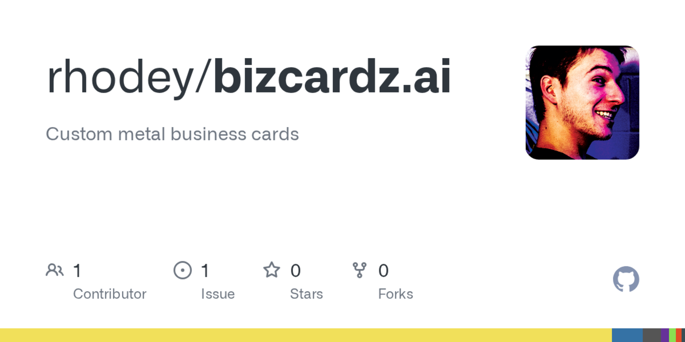show hn bizcardzai custom metal business cards