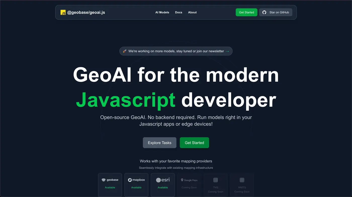 geoai for the javascript community