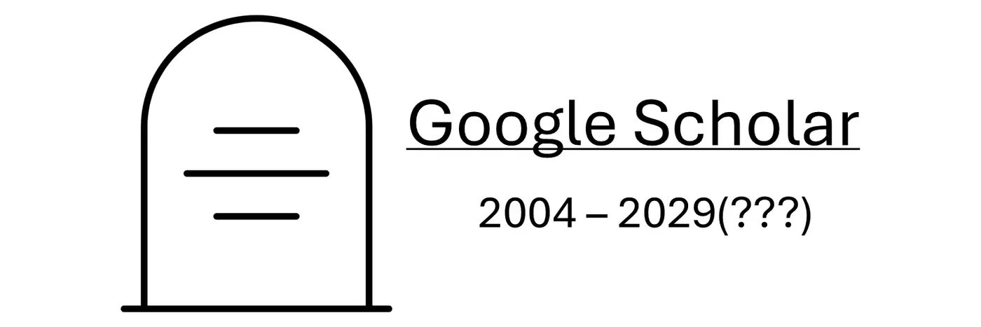 google scholar is doomed