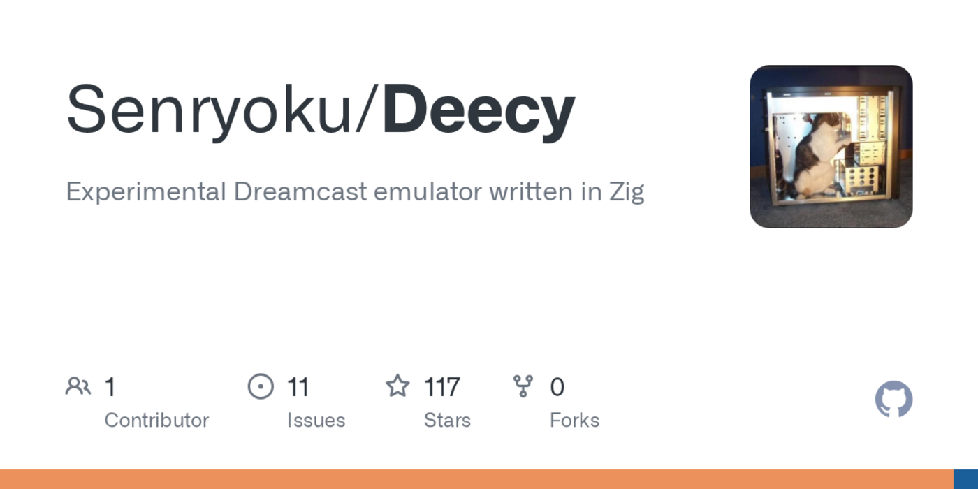 deecy an experimental dreamcast emulator written in zig