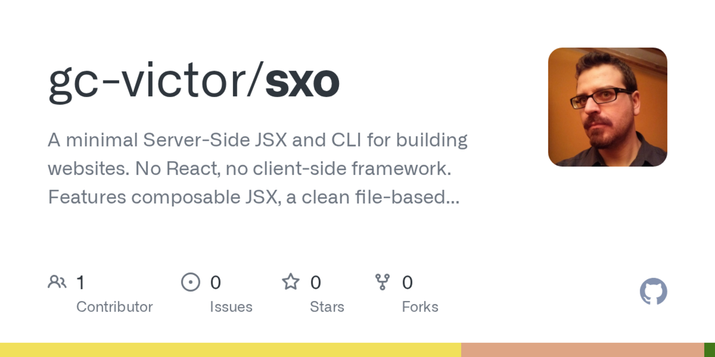sxo optimized serverside jsx build simple build fast