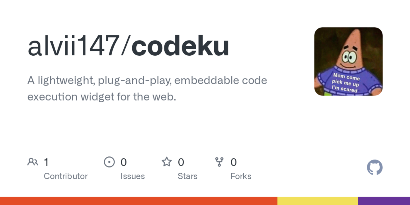codeku a lightweight embeddable code execution widget for the web