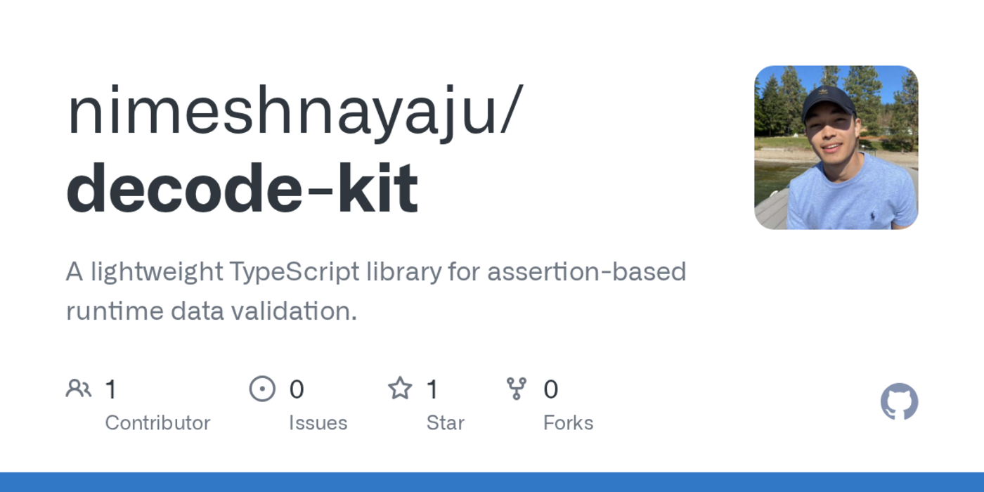 a lightweight typescript library for assertionbased runtime data validation