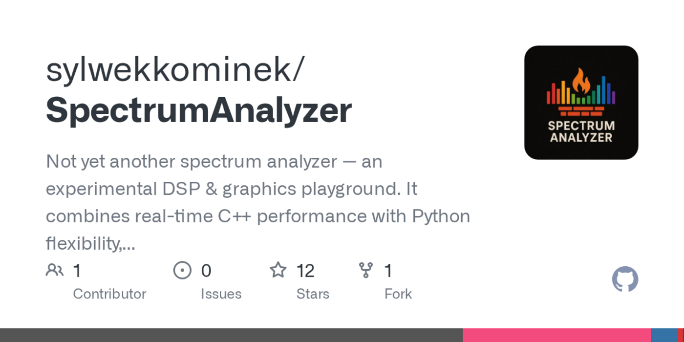show hn configurable open source audio spectrum analyzer