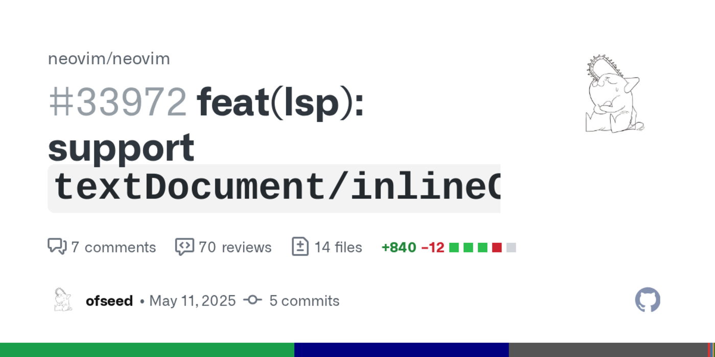 neovim now natively supports inline competitions from llms