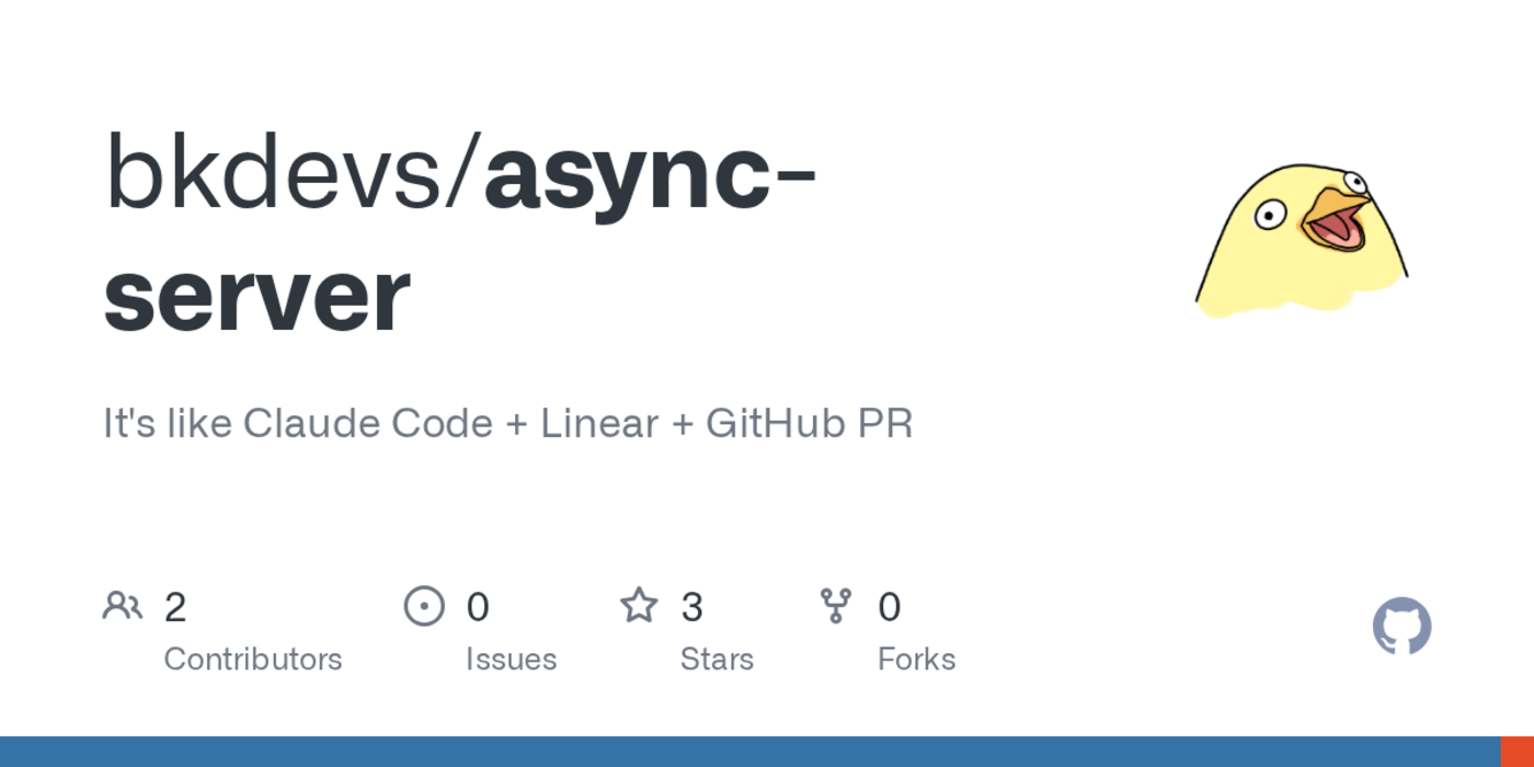 show hn async claude code and linear and github prs in one opinionated tool