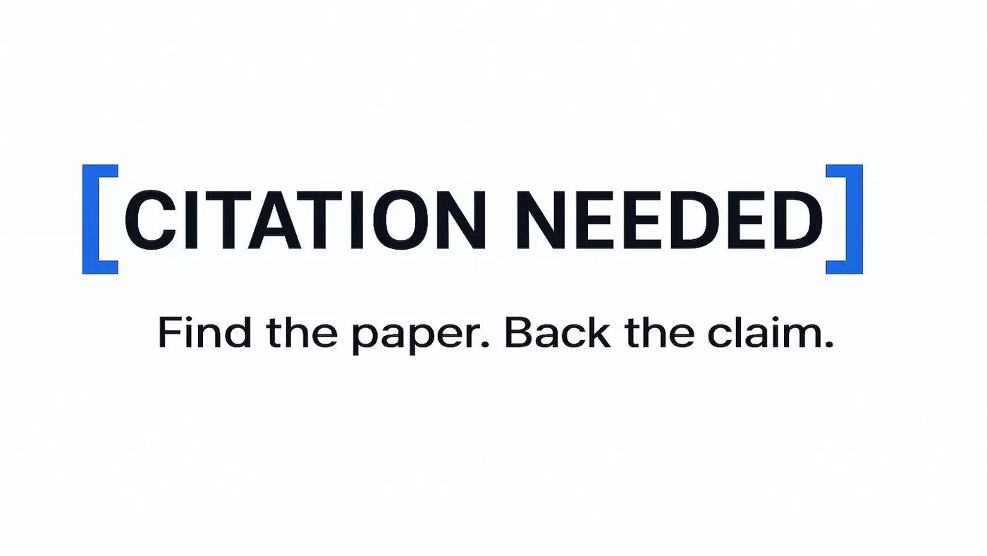 show hn citation needed