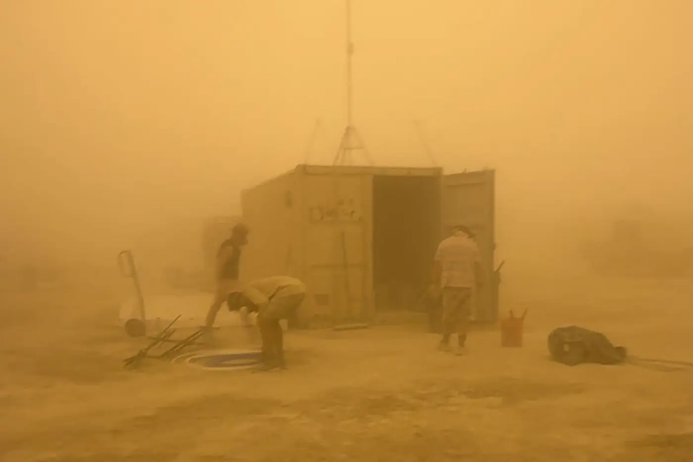 burning man festival hit by fierce dust storm