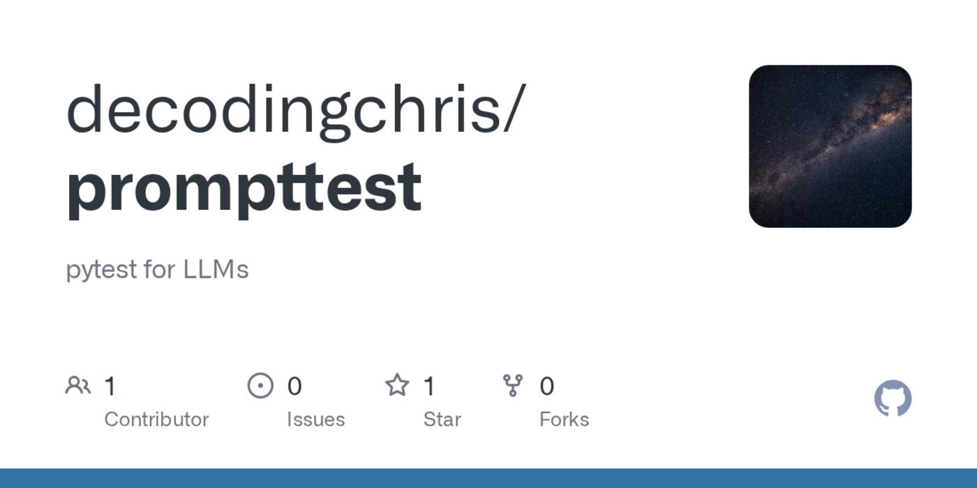show hn prompttest pytest for llms