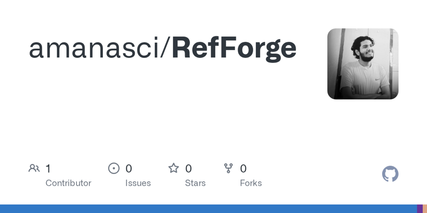 show hn refforge a wip modern lightweight reading listreference manager