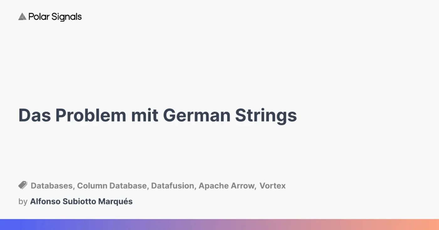 das problem mit german strings