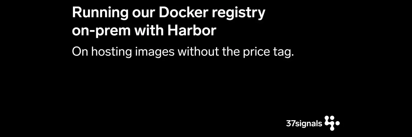 running our docker registry onprem with harbor