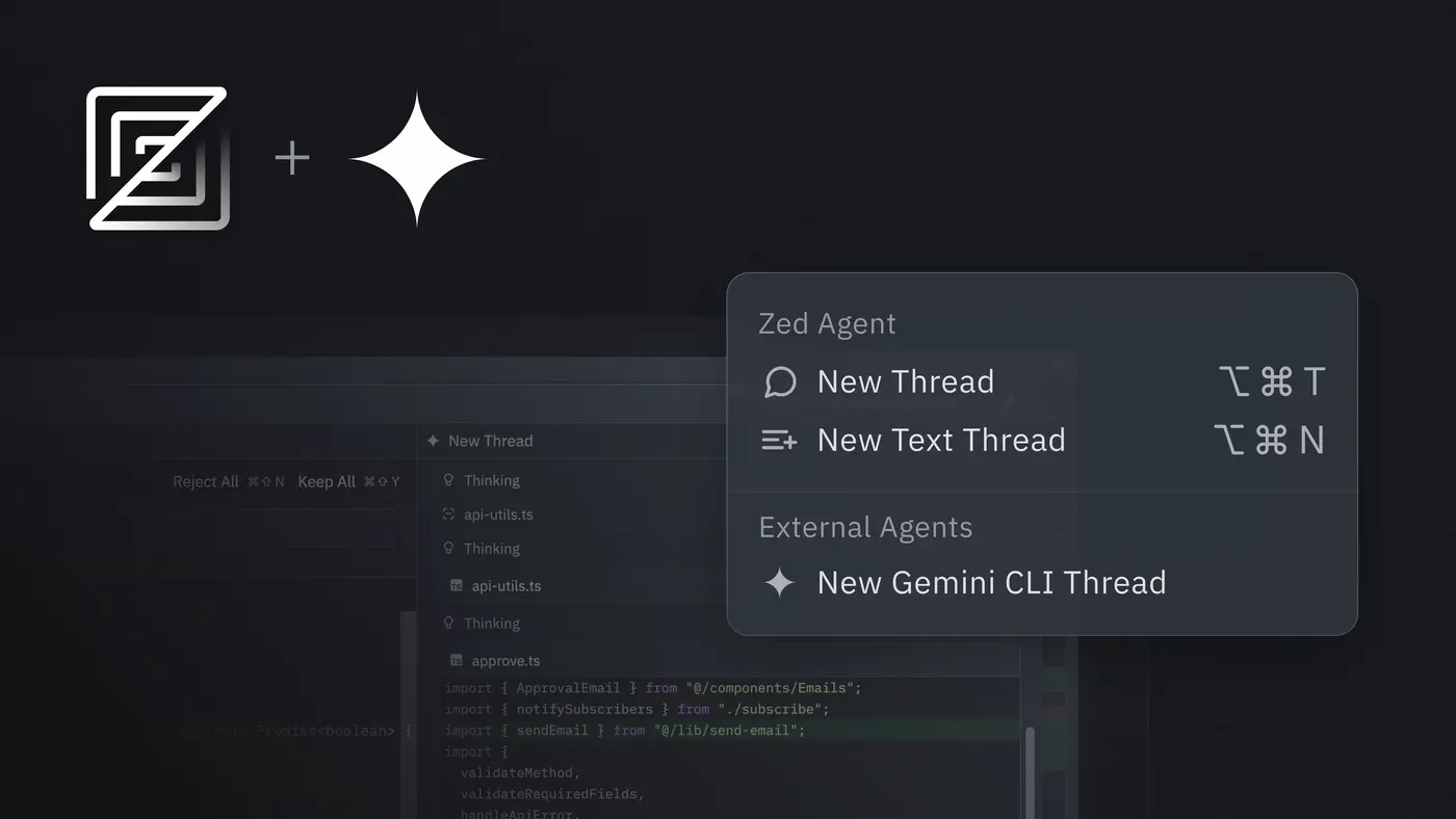 bring your own agent to zed featuring gemini cli