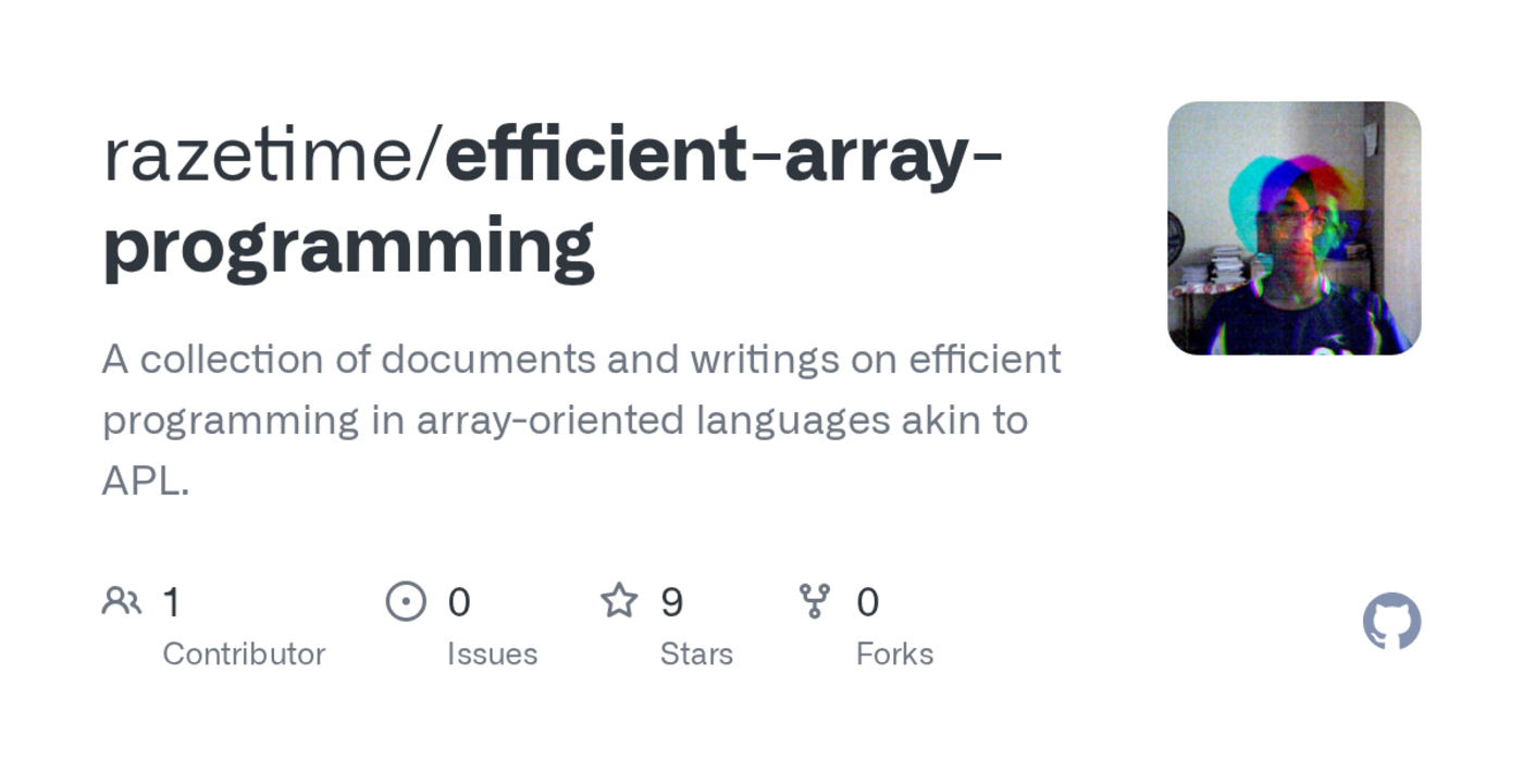 efficient array programming