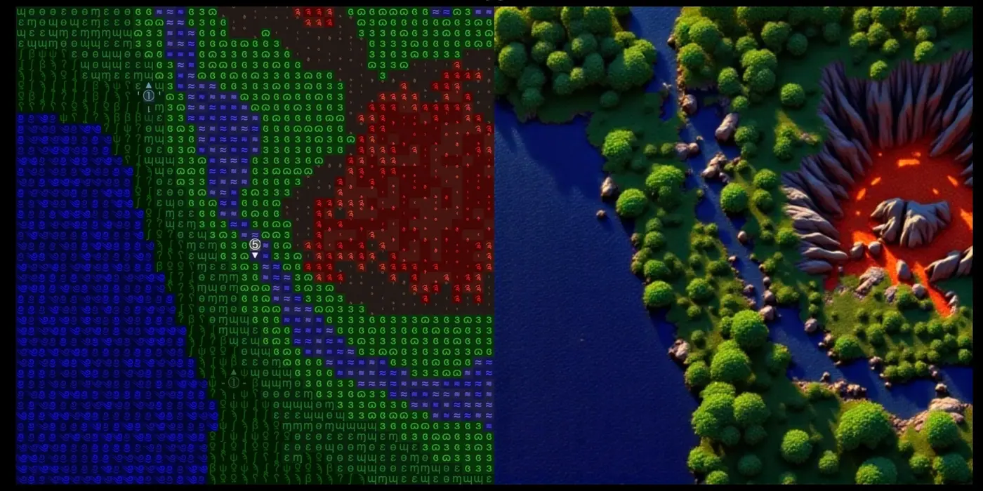 rendering an ascii game in realtime with ai 100ms latency
