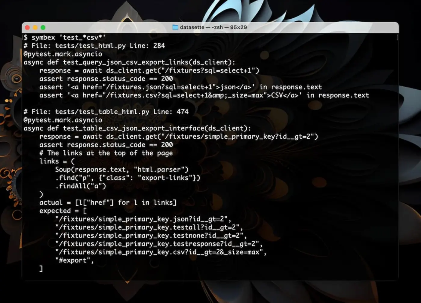 symbex search python code for functions and classes then pipe them into a llm
