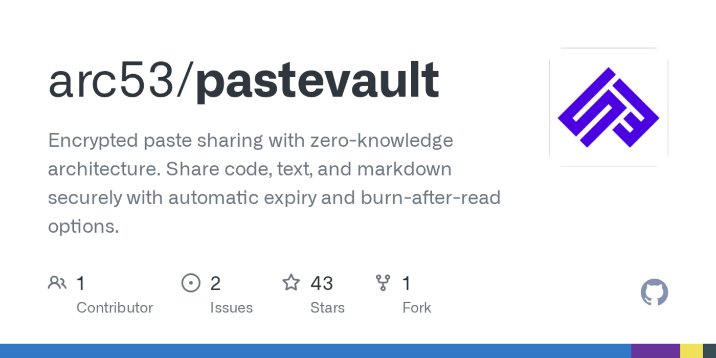 show hn pastevault opensource e2ee pastebin with a pretty editor