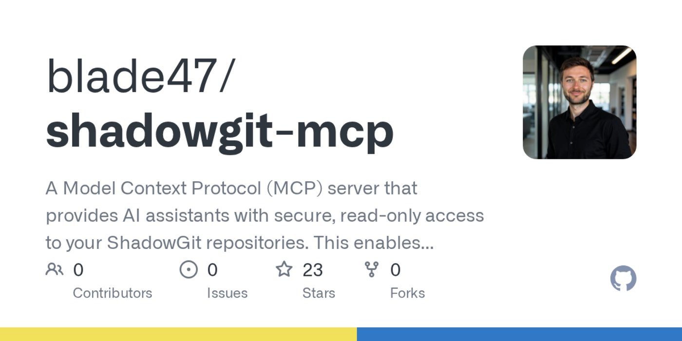 shadowgitmcp mcp server for ai assistants with read access to shadowgit repos