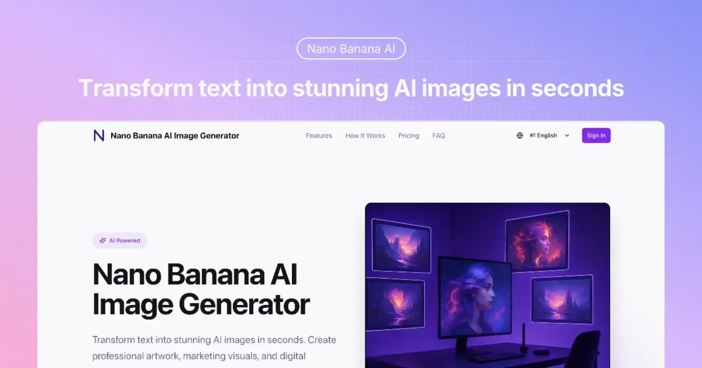show hn build a saas website using nano banana free tier included