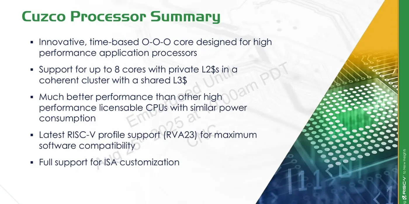 condorx27s cuzco riscv core at hot chips 2025