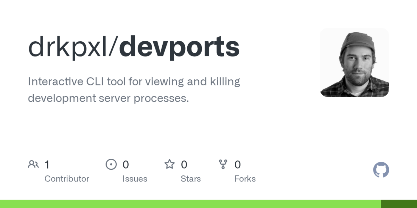 show hn devports kill development server processes