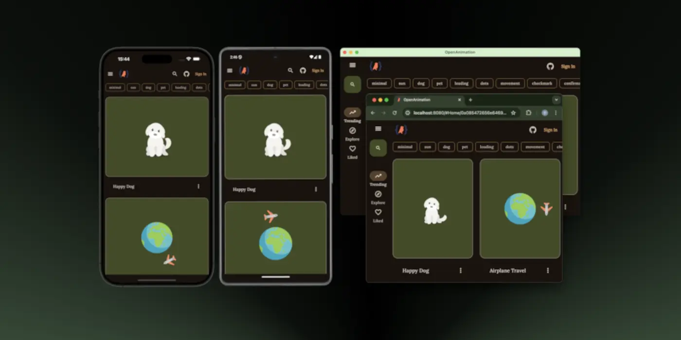 show hn openanimation kmp app for exploring and editing lottie animations