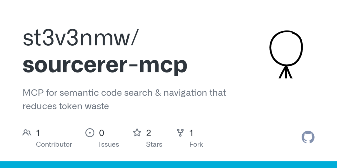 show hn sourcerer mcp for semantic code search that reduces token waste