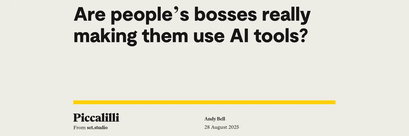 are peoplex27s bosses making them use ai tools