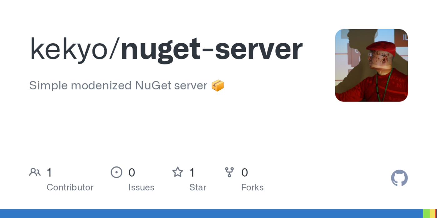 show hn simple modenized net nuget server reached rc