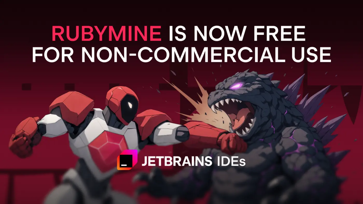 rubymine is now free for noncommercial use