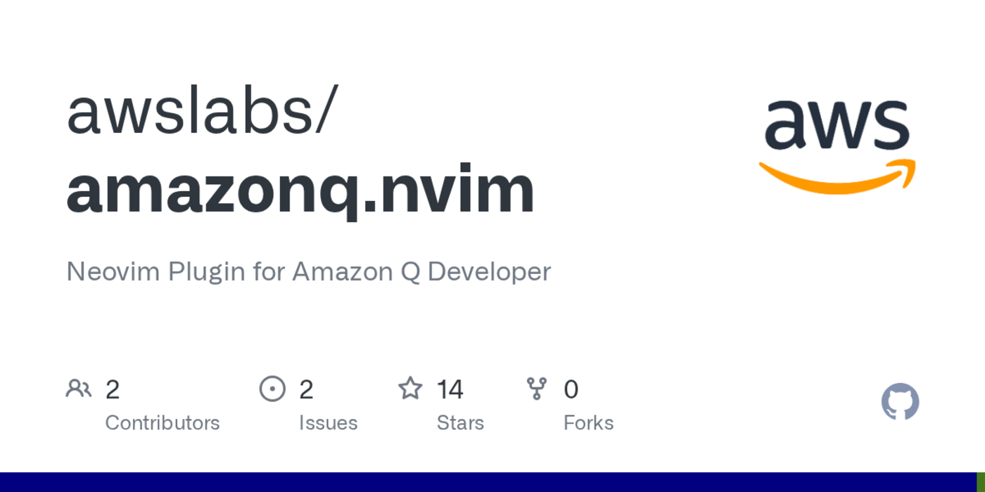 amazonqnvim official aws ai assistant plugin for neovim