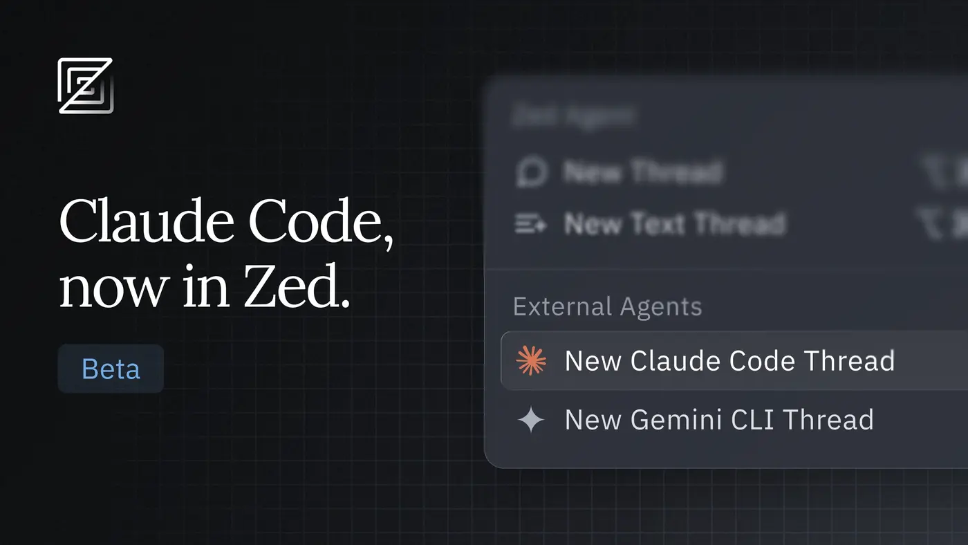 claude code now in beta in zed
