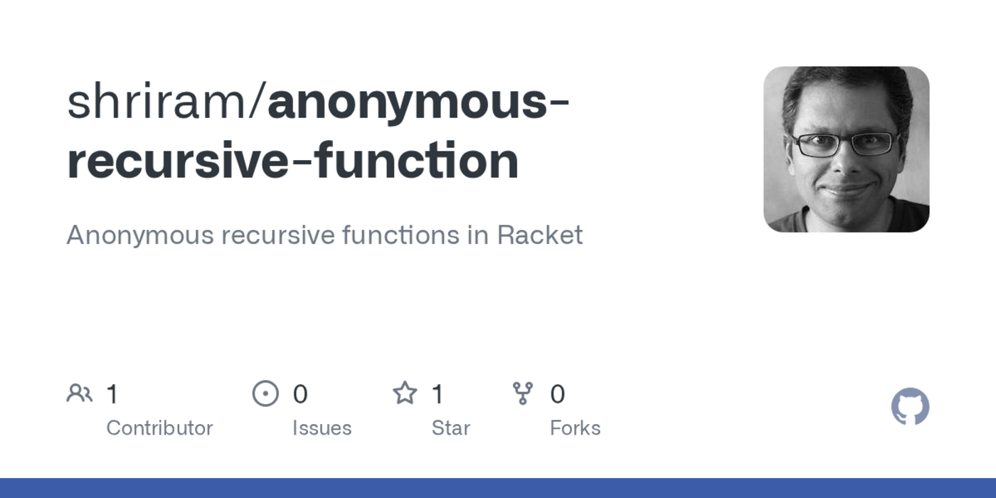 anonymous recursive functions in racket