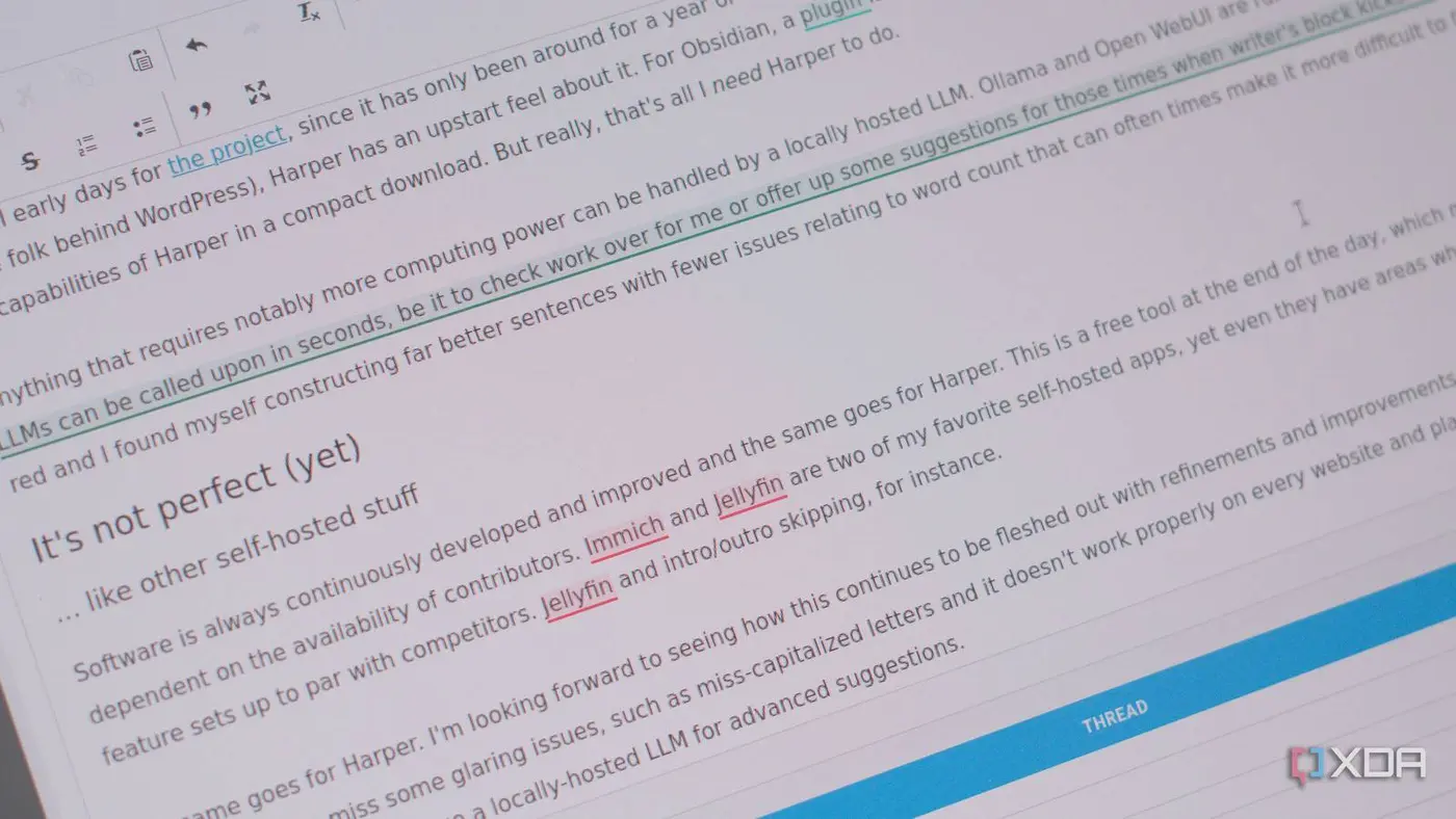i switched from grammarly to opensource harper