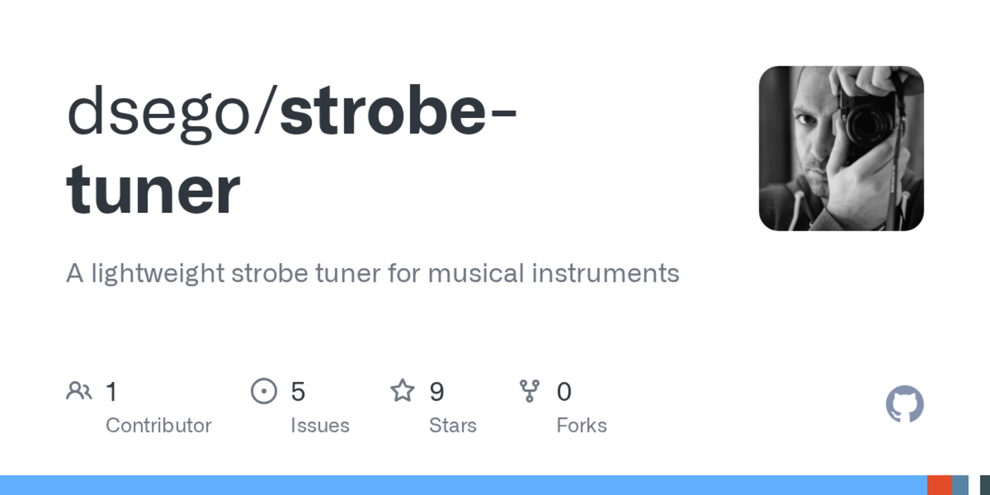show hn stroboscopic instrument tuner