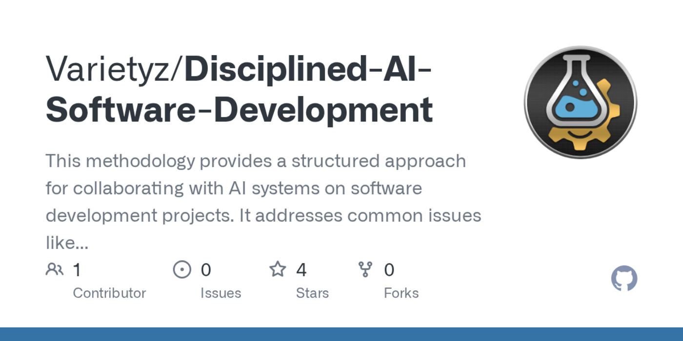 a software development methodology for disciplined llm collaboration