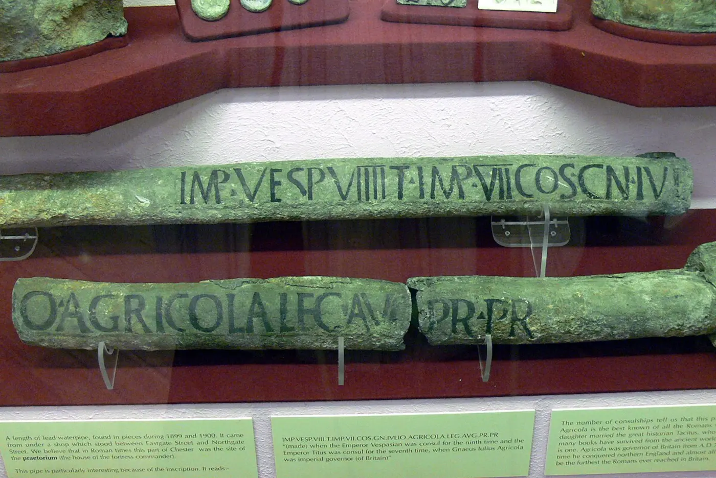 roman lead pipe inscription
