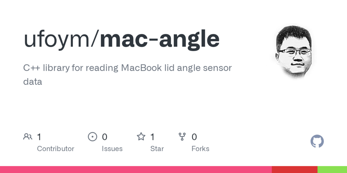 show hn c library for reading macbook lid angle sensor data