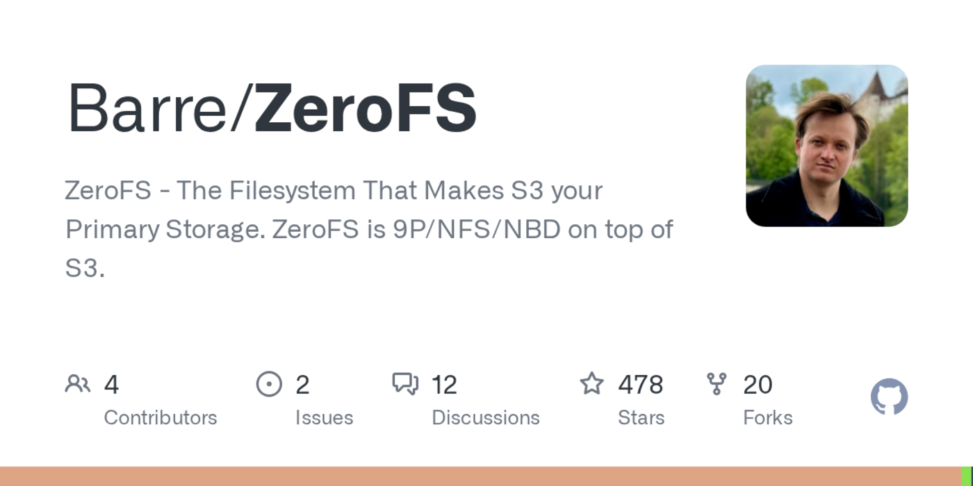 show hn zerofs the filesystem that makes s3 your primary storage